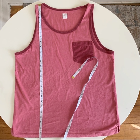 J. Crew Factory Men’s Pocket Tank Top Pink Size Medium - Picture 3 of 7